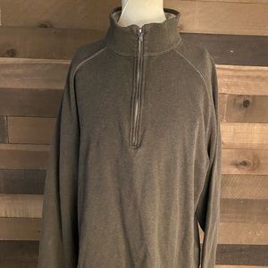 nike tiger woods brown‎ pull over golf sweater mens xl.